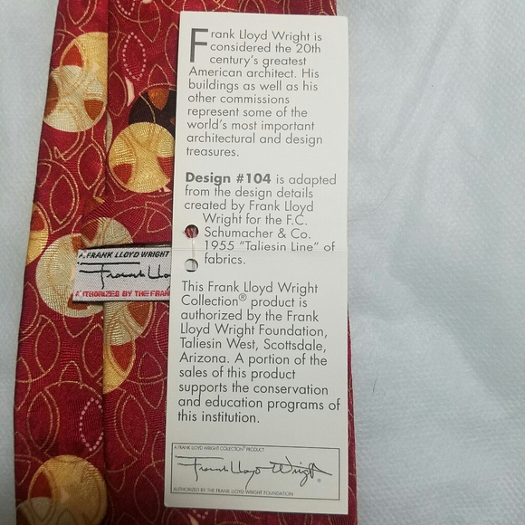 Mens Frank Lloyd Wright Tie - Picture 4 of 7